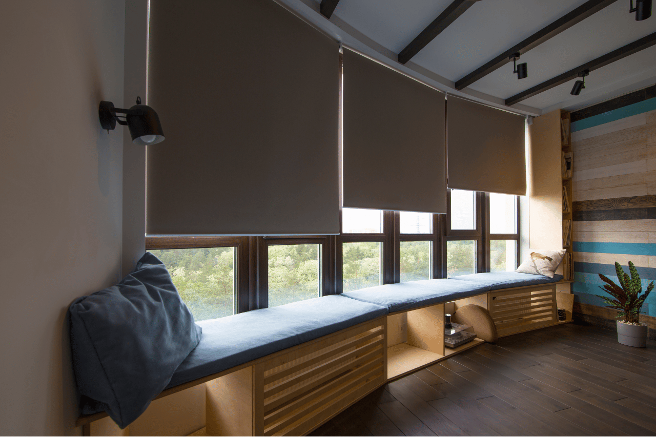 motorized window shades at home