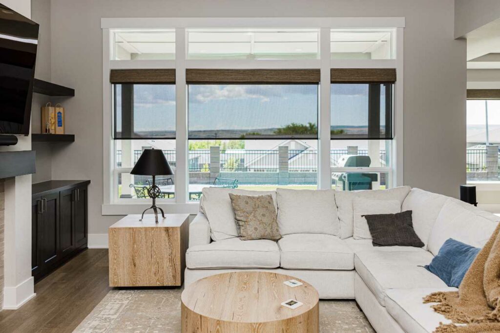 transform your living room area with Insolroll Window Shading Systems Blind Guy of Tri-Cities