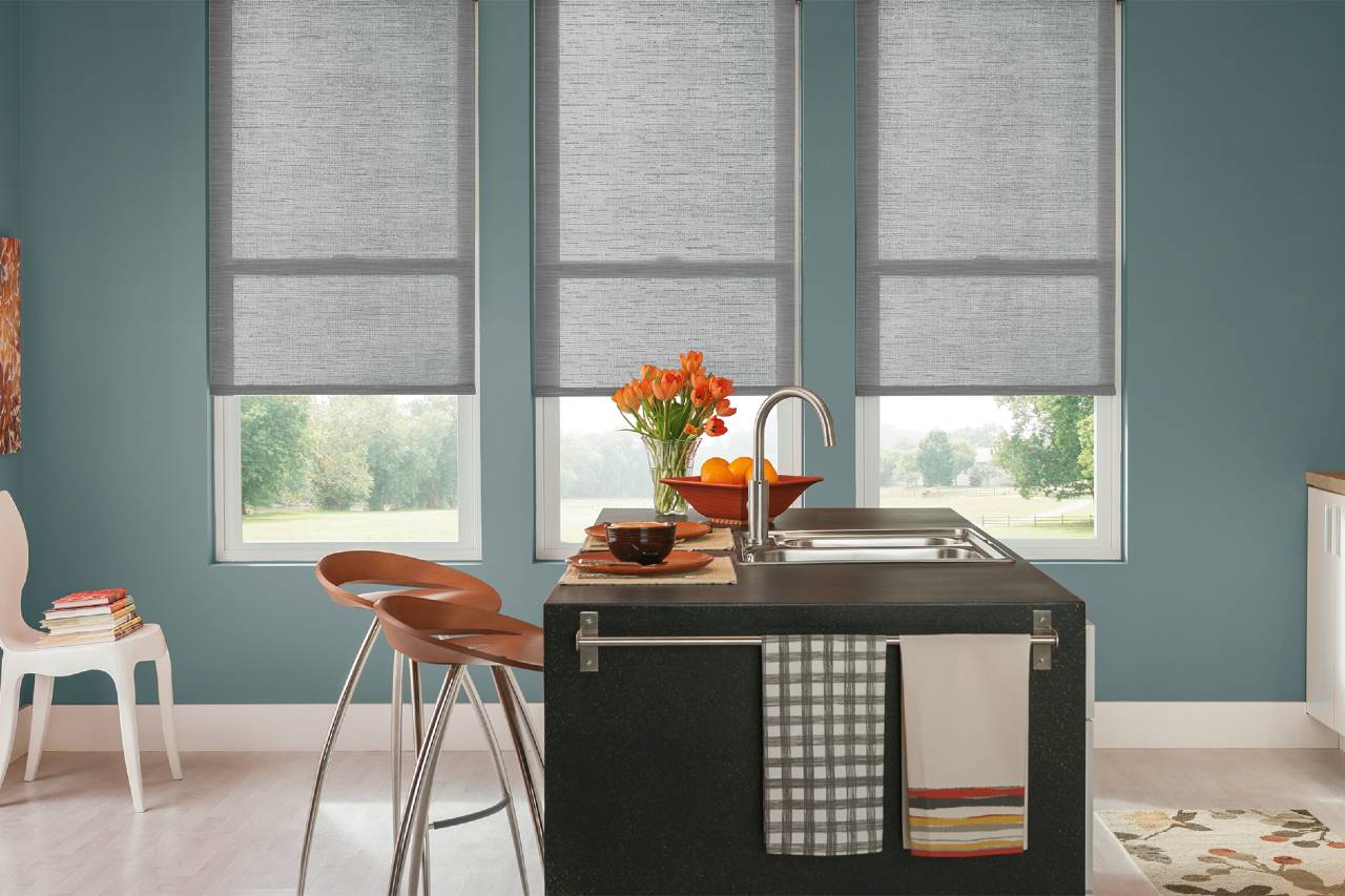 Graber solar shades - summer - seasonal window treatments Wenatchee