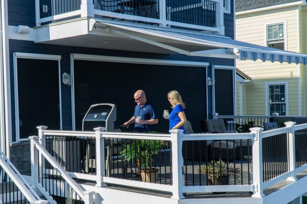 retractable awnings for decks and patios